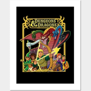 DND ANIMATED DUNGEONS DRAGONS Posters and Art